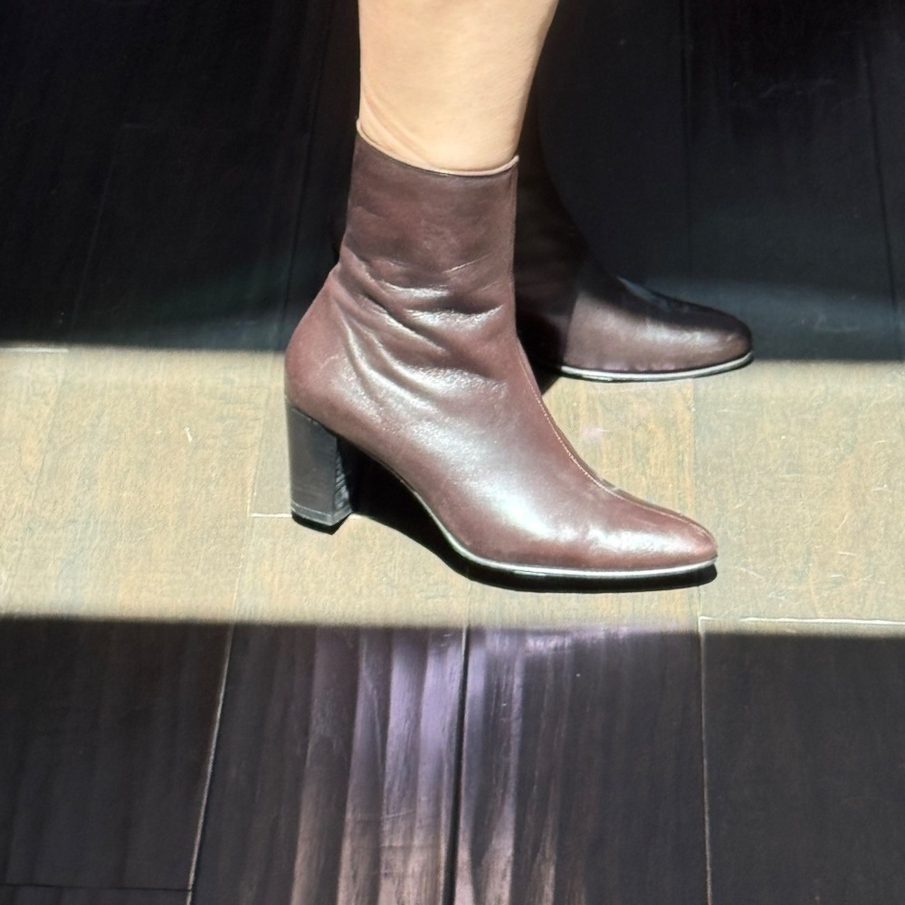 Robert Clergerie Brown Ankle Boot Leather Vintage Sz 8.5